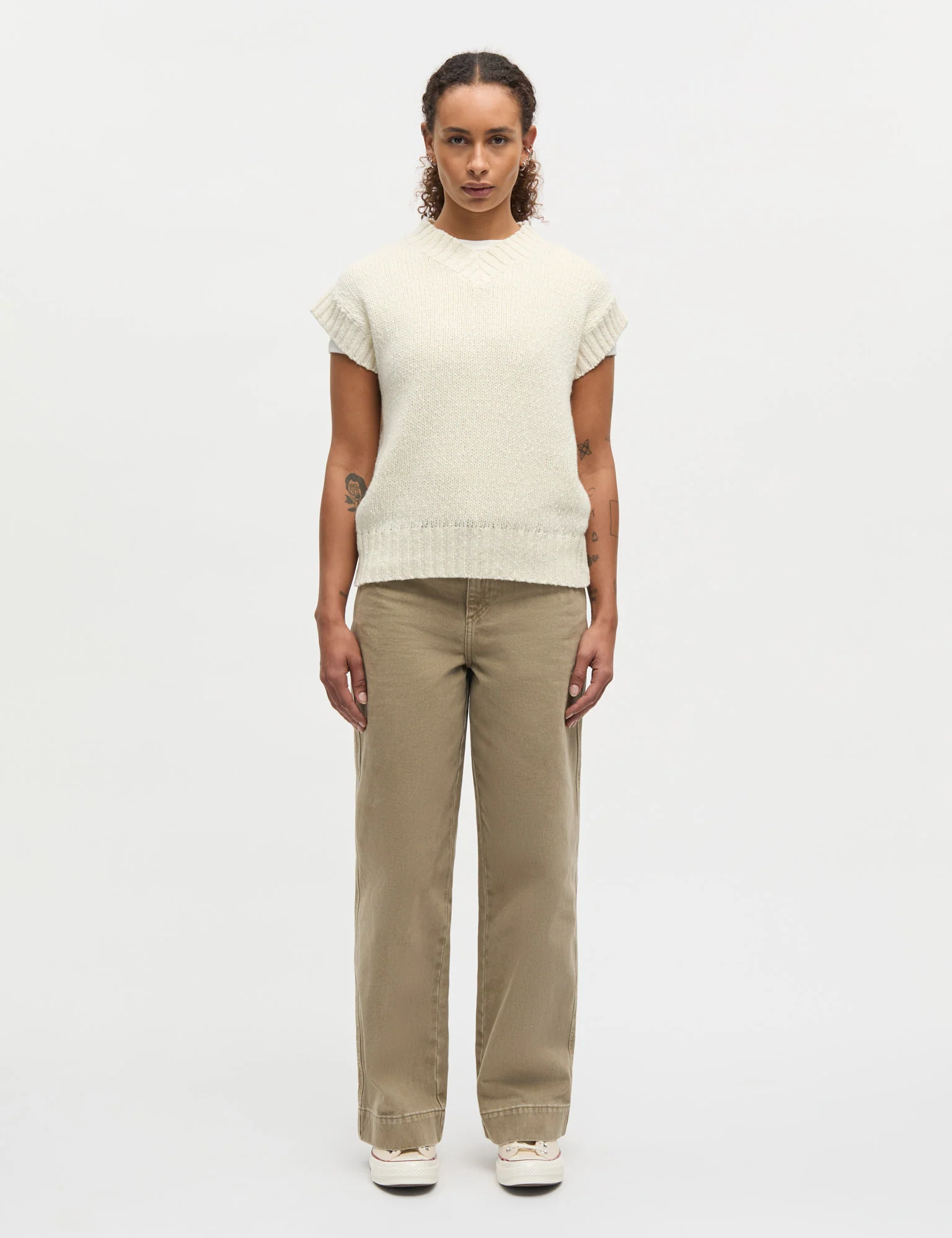 Woolin Elin Vest, Almond Oil - Image 2