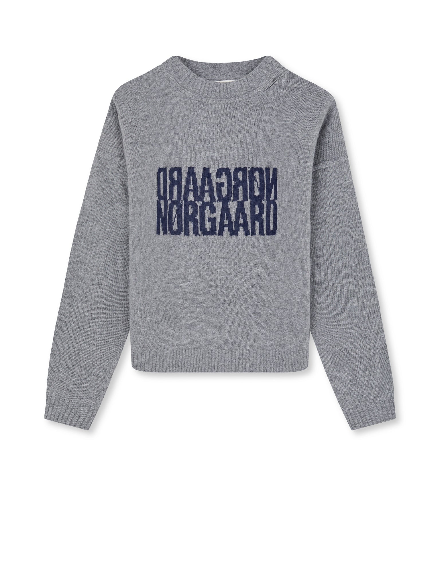 Yota Knit Tilona Sweater, Mid Grey Melange/Parisian Nigh
